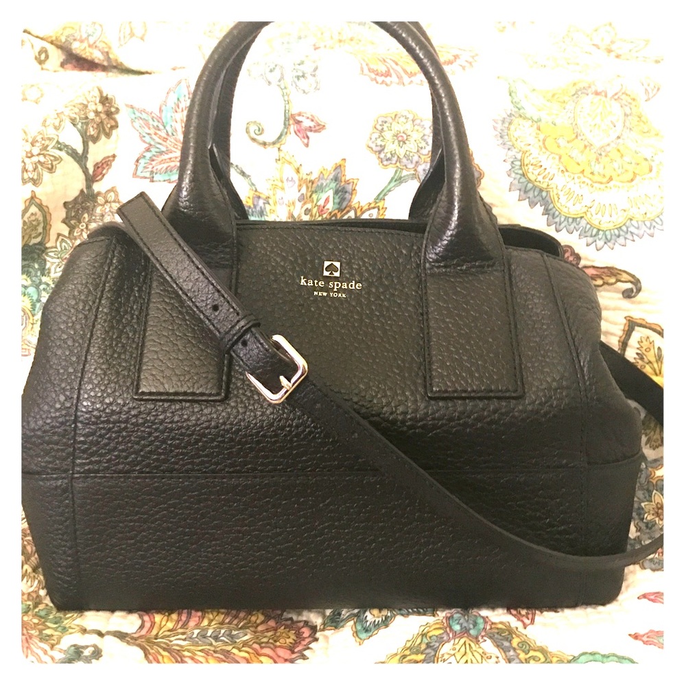 Black Pebbled Leather Kate Spade Satchel